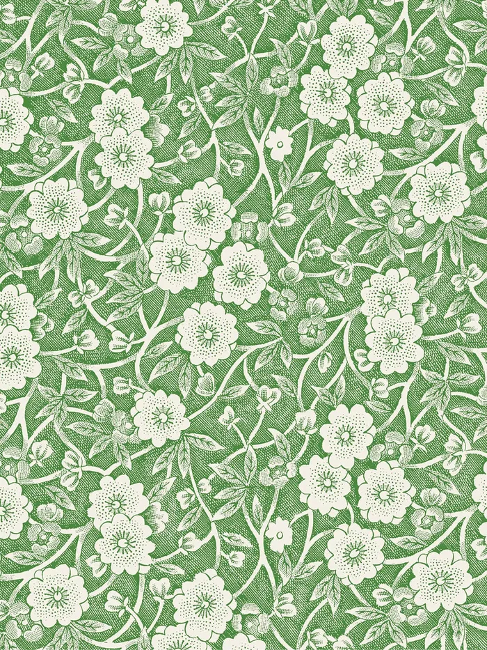 Green Calico Hester Cook Cocktail Napkins Hester Cook Rings