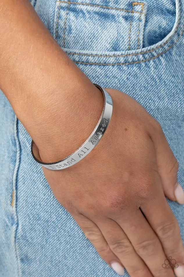 I Stand All Amazed Silver Paparazzi Accessories Rings