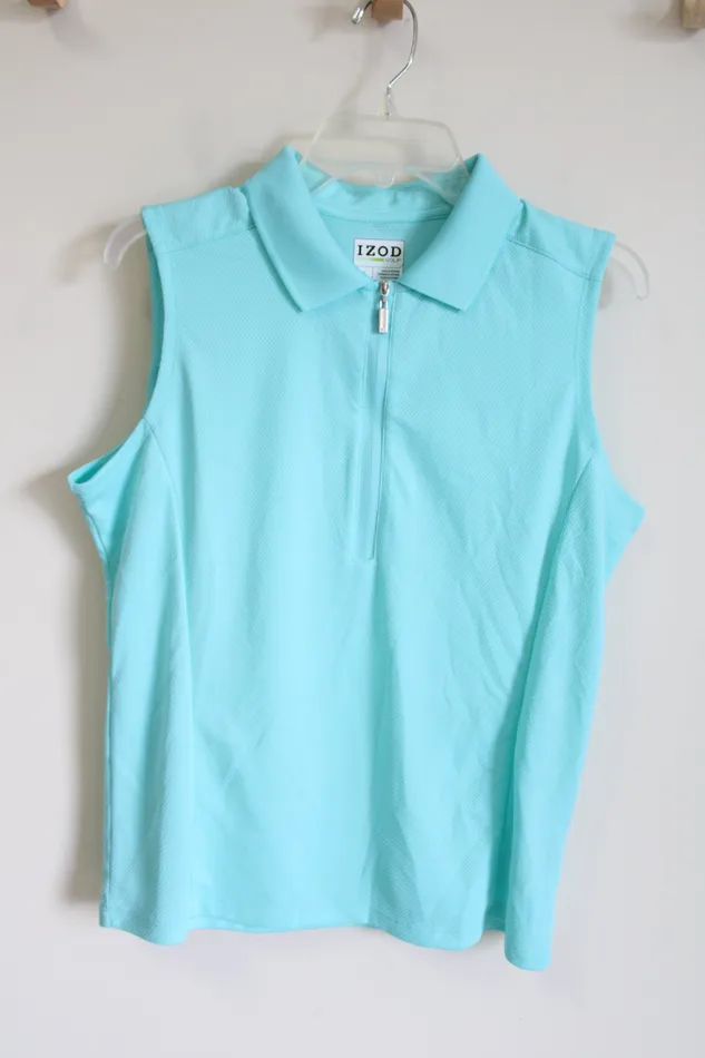 Izod Golf Light Blue Polo Tank L Izod Necklaces