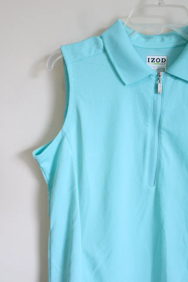 Izod Golf Light Blue Polo Tank L Izod Necklaces