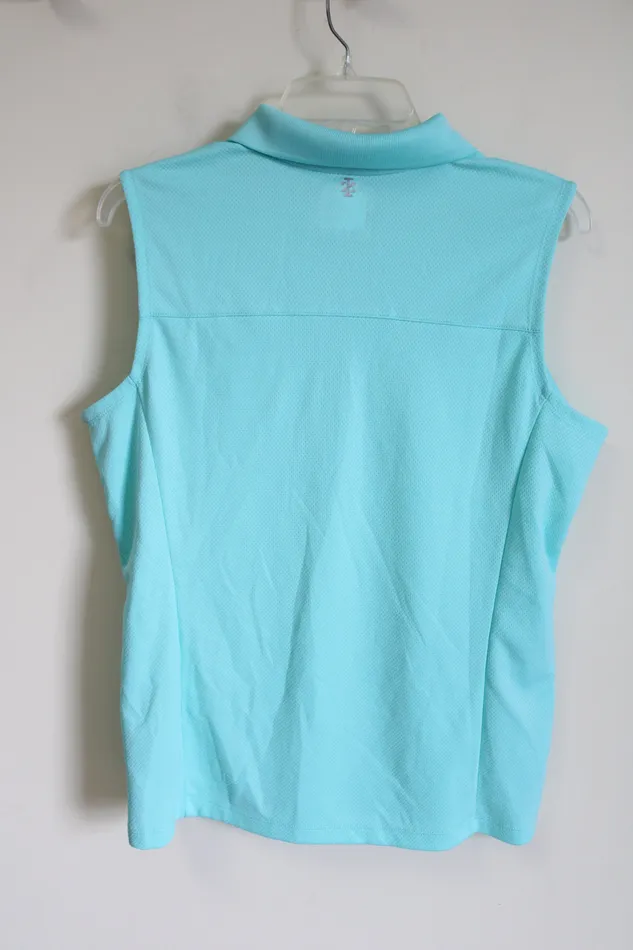 Izod Golf Light Blue Polo Tank L Izod Necklaces