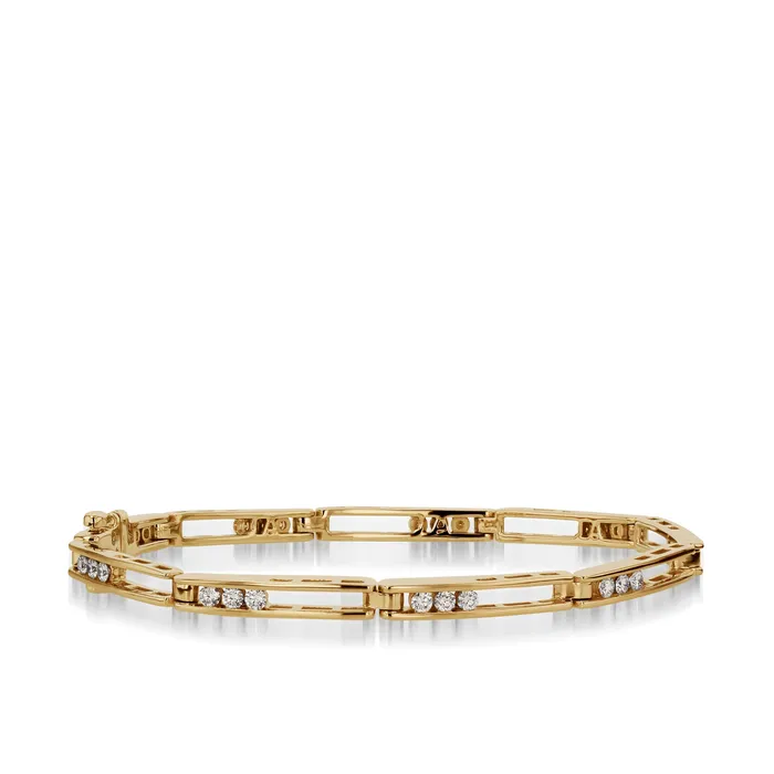 John Atencio Bracelets Lines 10 Carat Diamond Tennis Bracelet