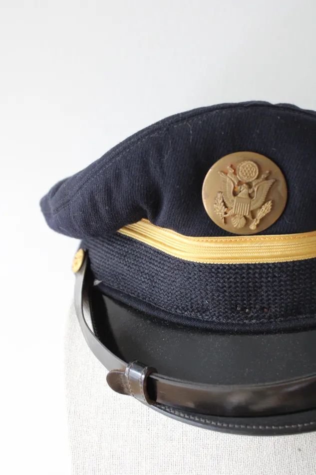 Jubilee Thrift Earrings Berkshire Deluxe Vintage Navy Army Service Cap Jubilee Thrift Earrings Berkshire Deluxe Vintage Navy Army Service Cap