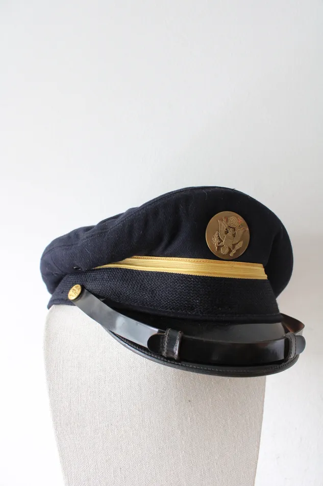Jubilee Thrift Earrings Berkshire Deluxe Vintage Navy Army Service Cap Jubilee Thrift Earrings Berkshire Deluxe Vintage Navy Army Service Cap