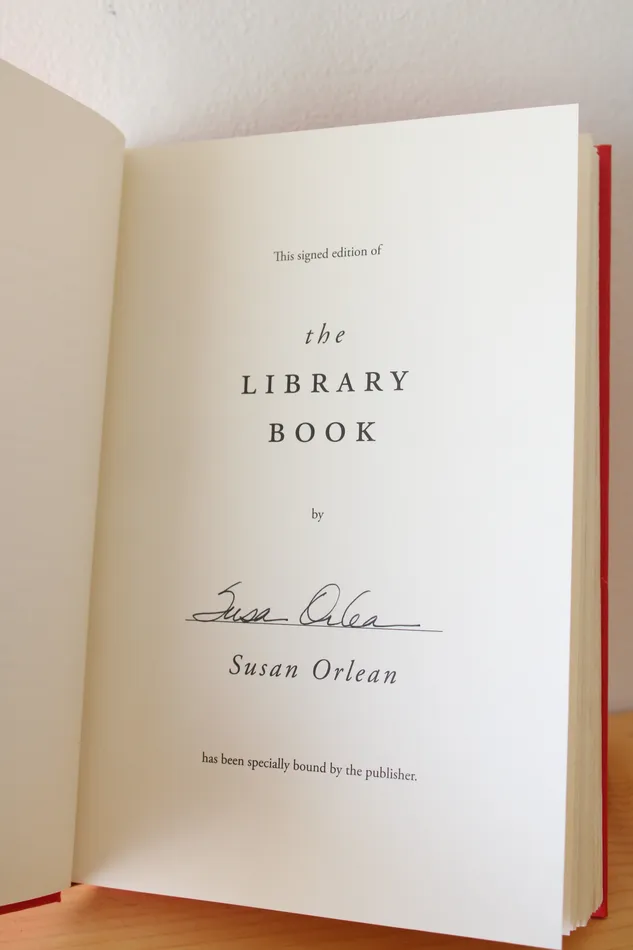 Jubilee Thrift Earrings The Library Book By Susan Orlean Signed Copy
