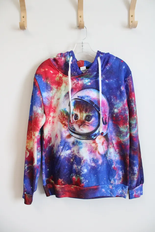Jubilee Thrift Necklaces MultiColored Galaxy Astronaut Cat Hoodie S
