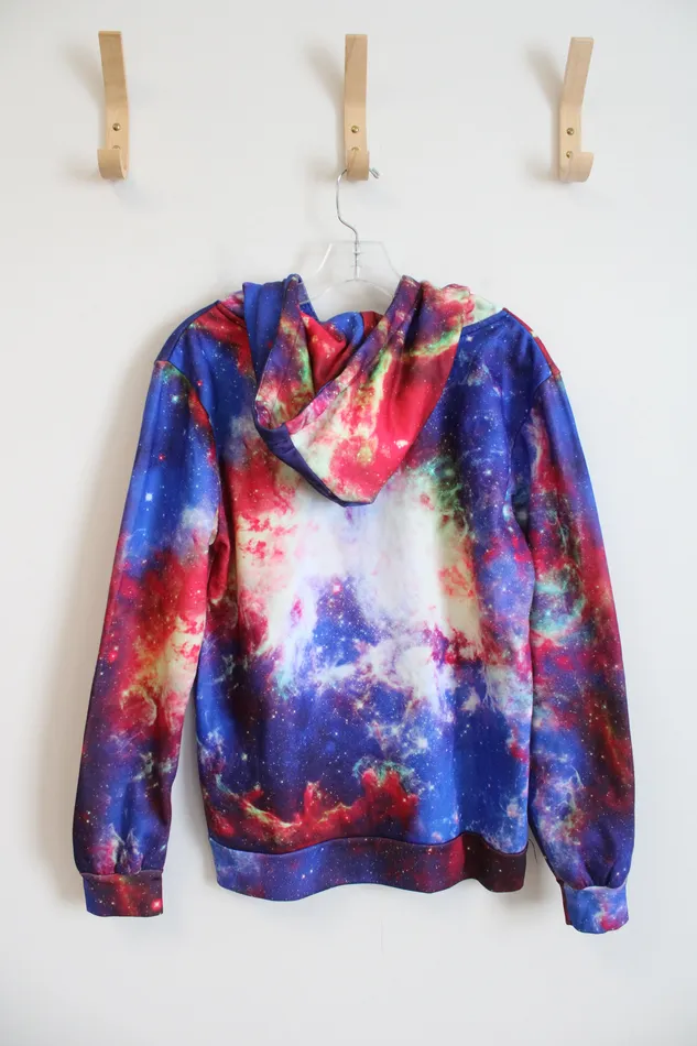 Jubilee Thrift Necklaces MultiColored Galaxy Astronaut Cat Hoodie S