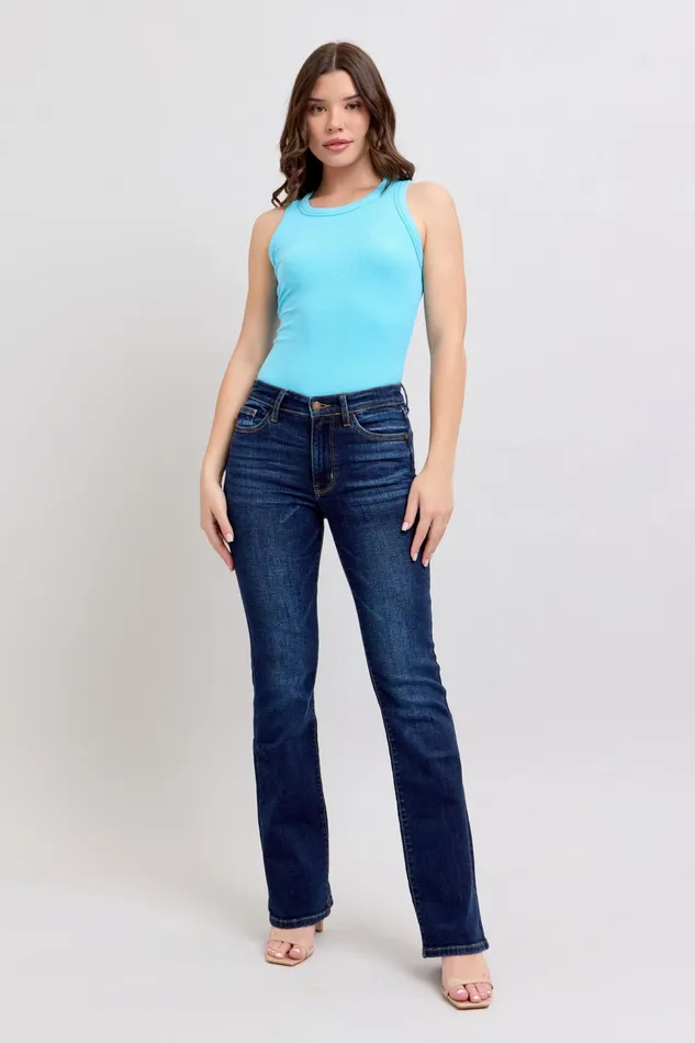 JUDY BLUE Rings JUDY BLUE DARK WASH BOOTCUT JEAN DARK STONE