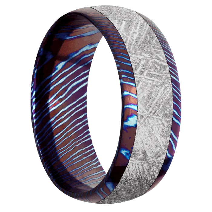 Lashbrook Earrings Titanium Damascus Polish Finish