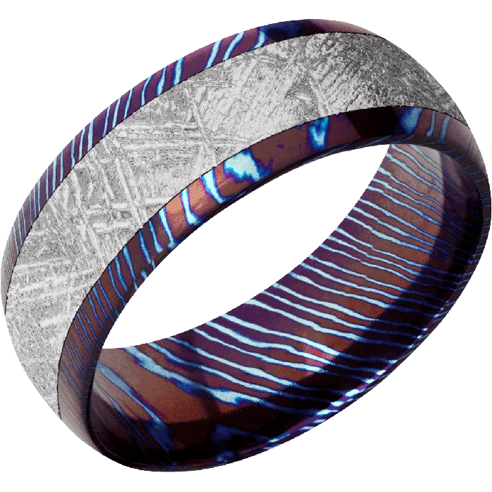 Lashbrook Earrings Titanium Damascus Polish Finish