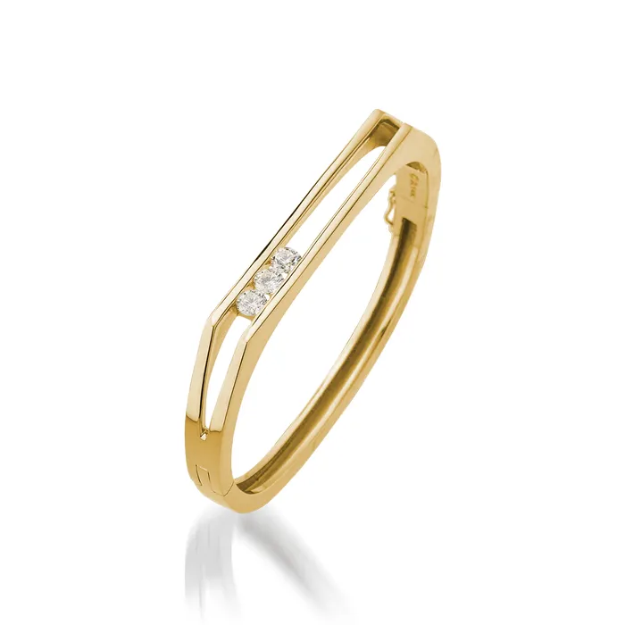 Lines 100 Carat Diamond Hinged Bracelet John Atencio Bracelets