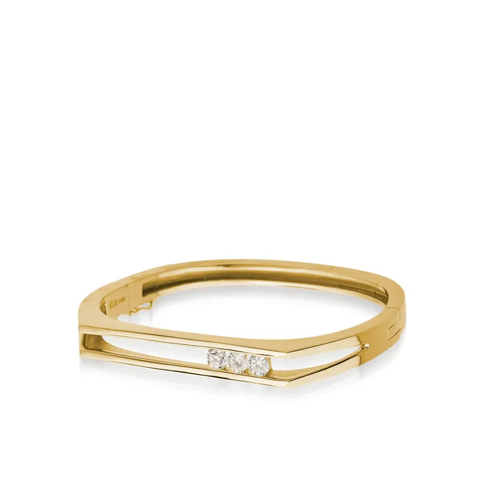 Lines 100 Carat Diamond Hinged Bracelet John Atencio Bracelets