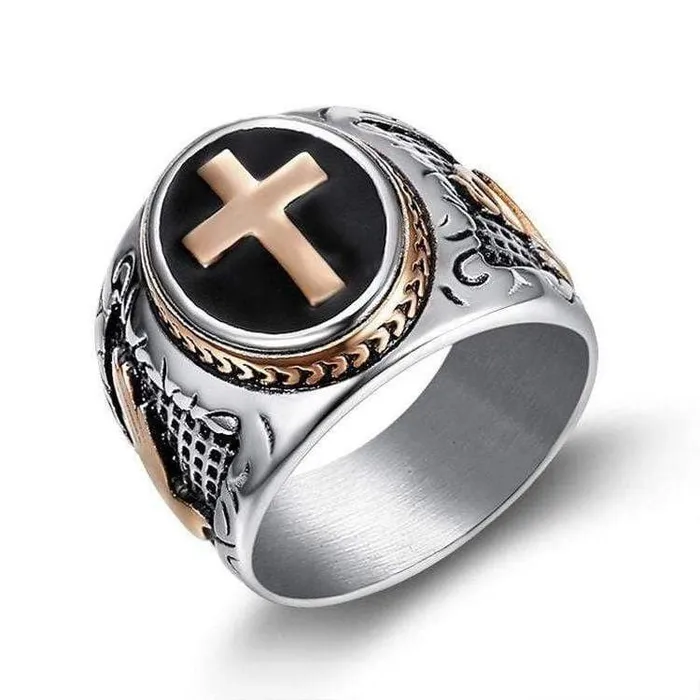 Lords Guidance Christian Ring br Holy Cross Signet Ring Rings