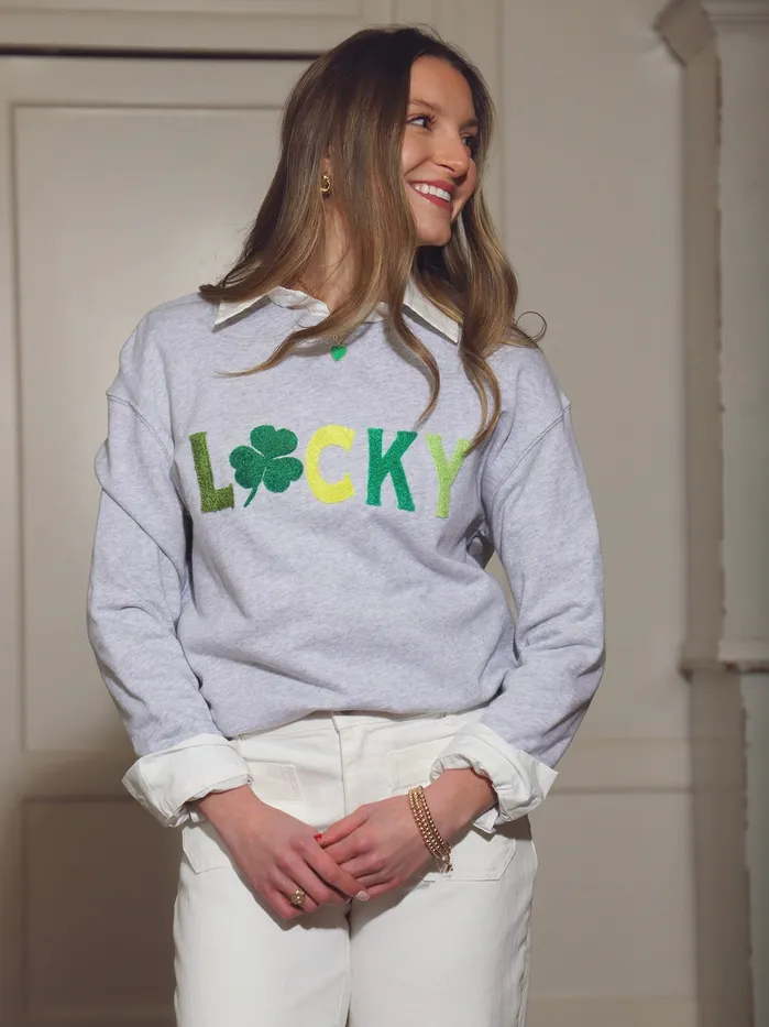 LUCKY Sweatshirt Shiraleah Necklaces