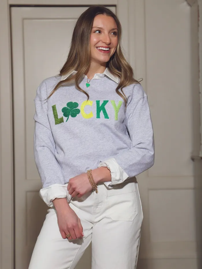 LUCKY Sweatshirt Shiraleah Necklaces