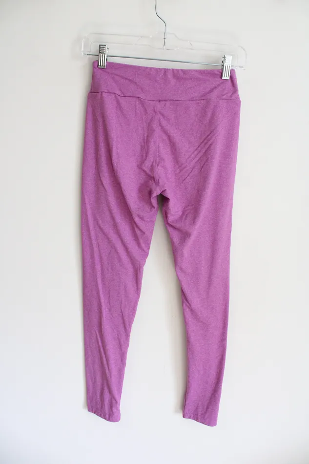 LuLaRoe Purple Pink Leggings One Size LuLaRoe Earrings