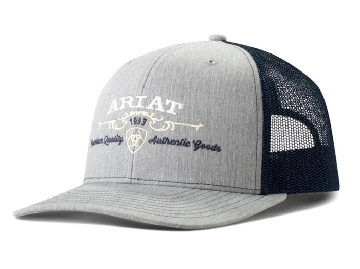 M F WESTERN PRODUCTION INC Earrings ARIAT AUTHENTIC GOODS EMBROIDERED DENIM LOGO CAP