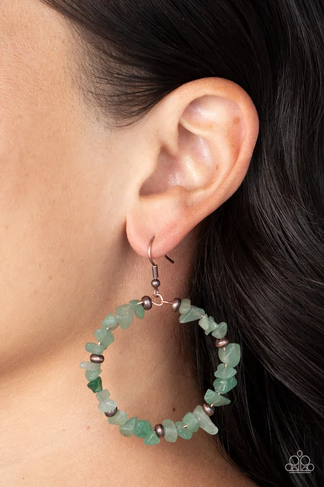 Mineral Mantra Green Paparazzi Accessories Earrings