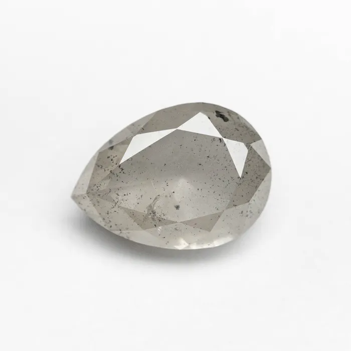 Misfit Diamonds Icy Salt and Pepper Double Cut Diamond 218ct Pear Rings