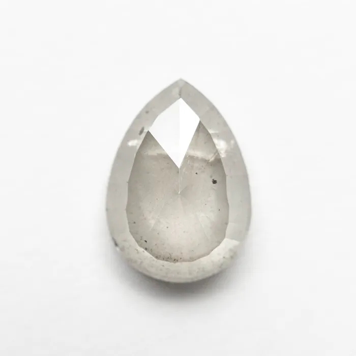 Misfit Diamonds Icy Salt and Pepper Double Cut Diamond 218ct Pear Rings