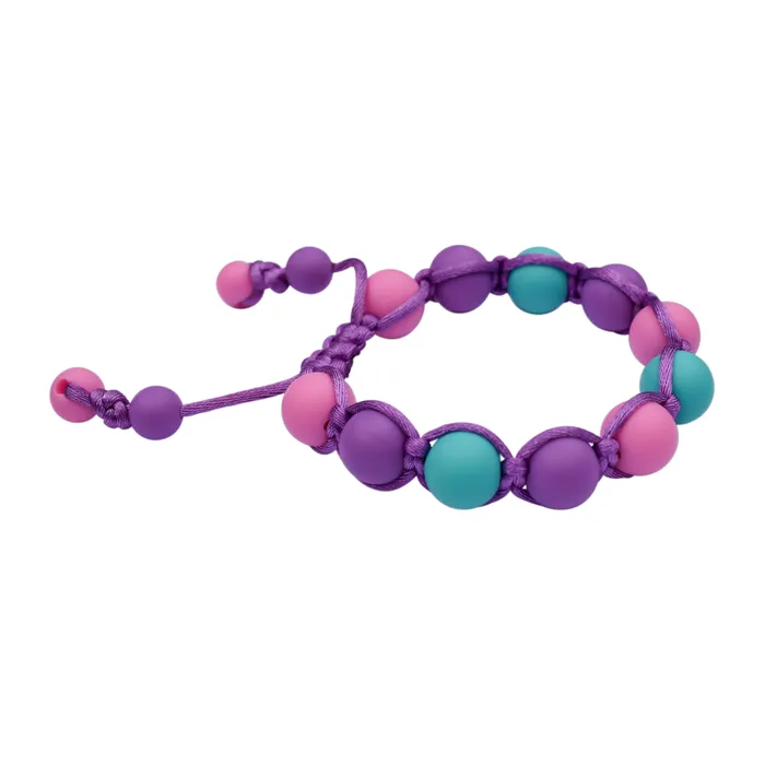 Munchables Bracelets PurpleAquaPink Chew Bracelet