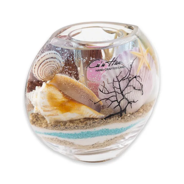 Necklaces Aroma by K Kuu Hawaii Oval Ocean Gel Candle Holder AROMA