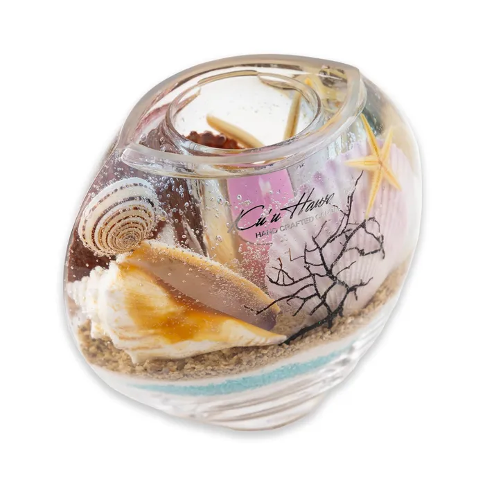 Necklaces Aroma by K Kuu Hawaii Oval Ocean Gel Candle Holder AROMA