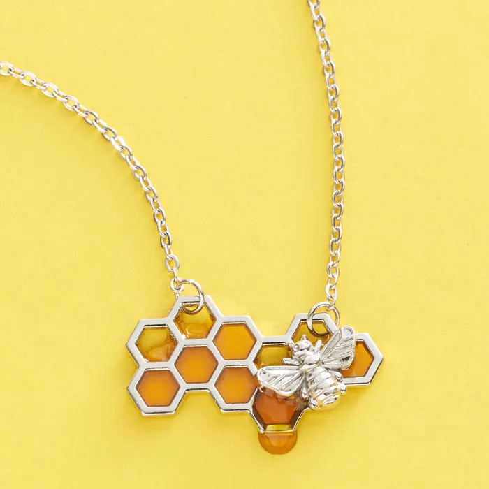 Necklaces Chadds Ford Jewelry Silver Dripping Honeycomb Necklace