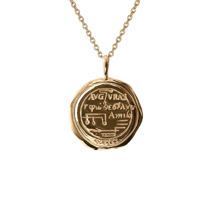 Necklaces COMMON ERA Aquarius Alchemical Zodiac Pendant