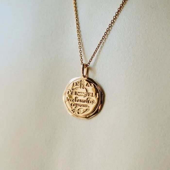 Necklaces COMMON ERA Aquarius Alchemical Zodiac Pendant