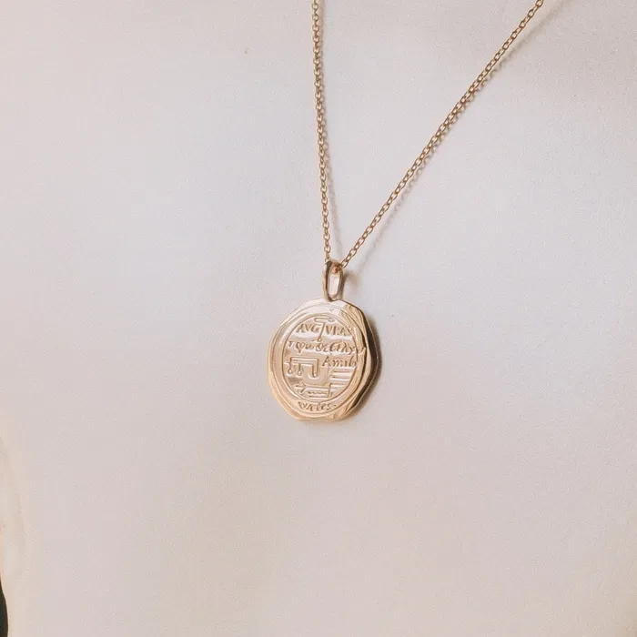 Necklaces COMMON ERA Aquarius Alchemical Zodiac Pendant