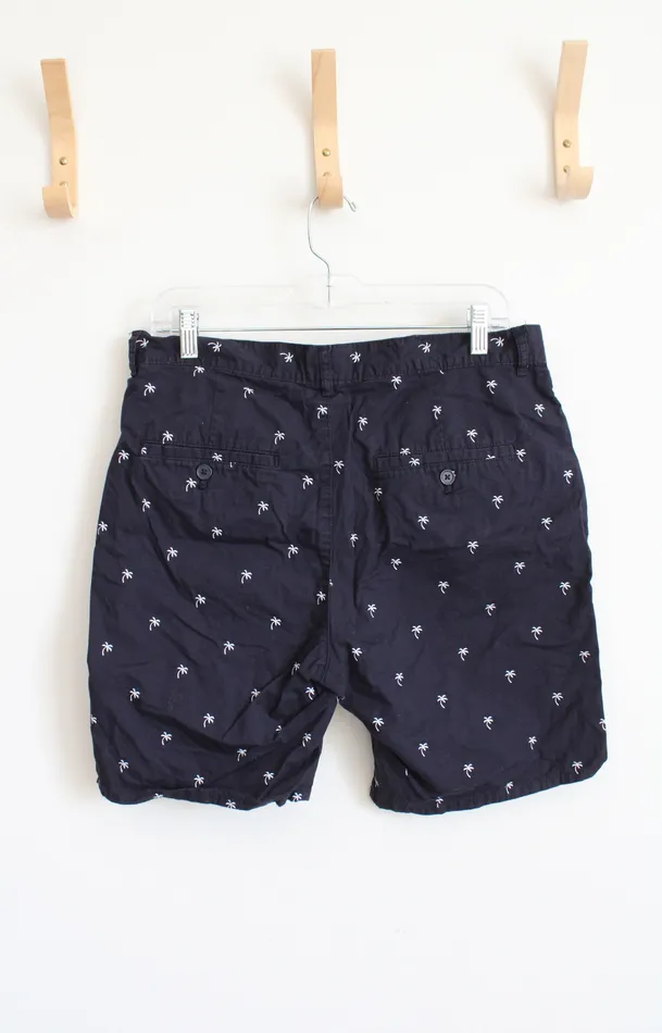 Necklaces HM HM Regular Fit Navy White Palm Tree Shorts 32