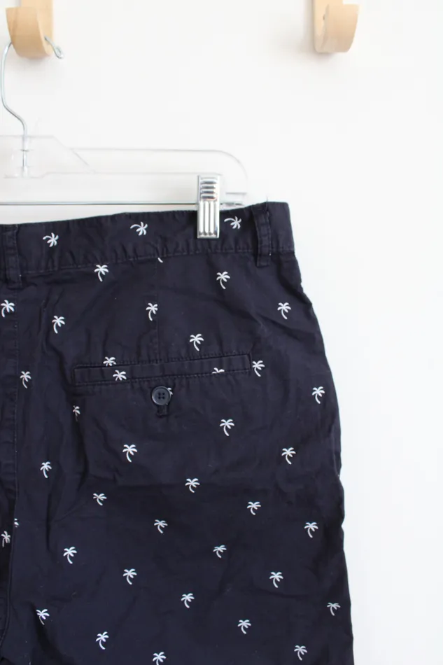 Necklaces HM HM Regular Fit Navy White Palm Tree Shorts 32