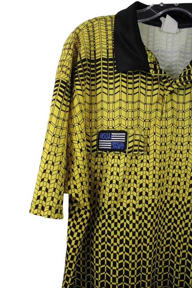 Official Sports Itnl Yellow Black Polo XL Official Sports Rings