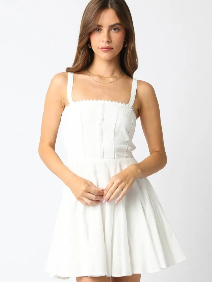 Olivaceous Earrings Pippa Dress