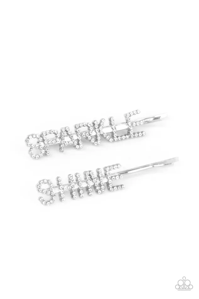 Paparazzi Accessories Necklaces Center of the SPARKLEverse White