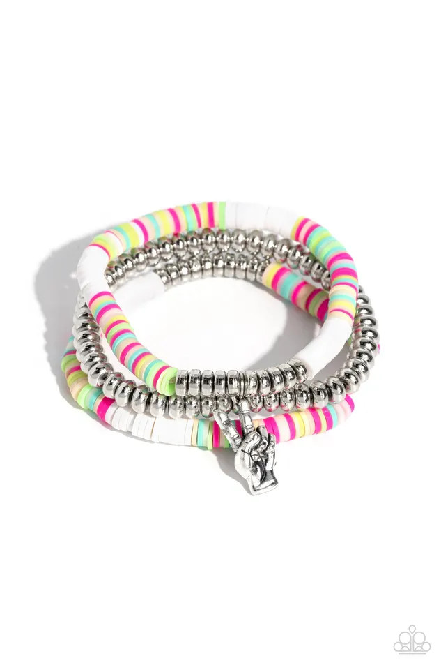 Peaceful Potential White Paparazzi Accessories Rings
