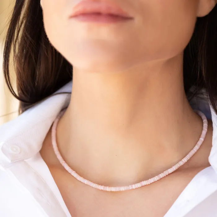 Pink Opal Beaded Necklace RACHEL LYNN CHICAGO Necklaces