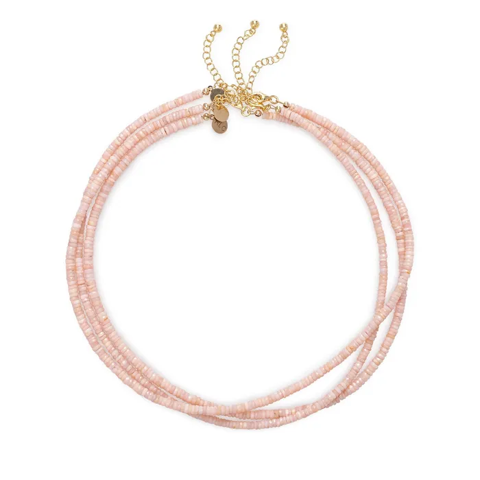 Pink Opal Beaded Necklace RACHEL LYNN CHICAGO Necklaces
