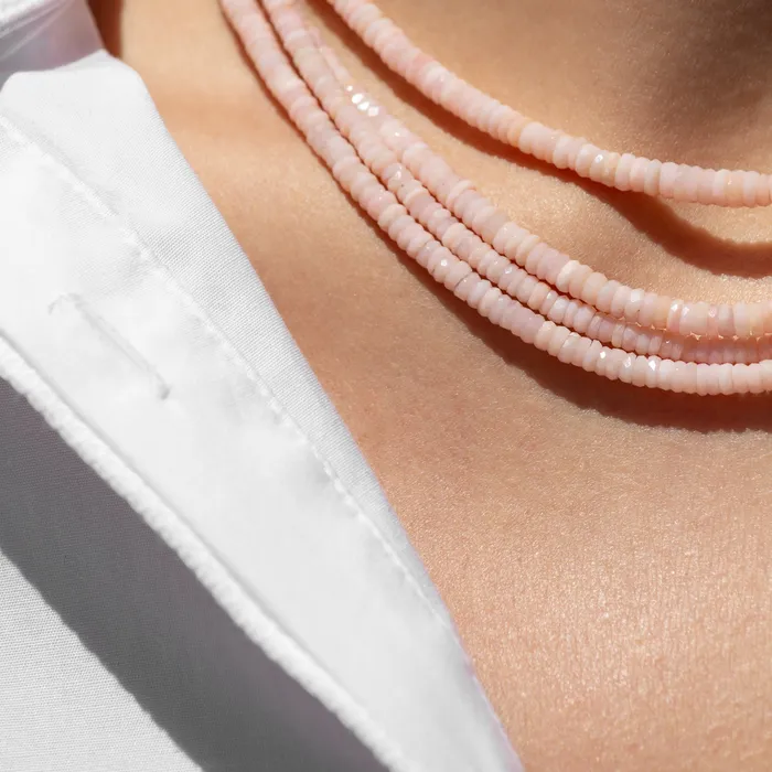 Pink Opal Beaded Necklace RACHEL LYNN CHICAGO Necklaces