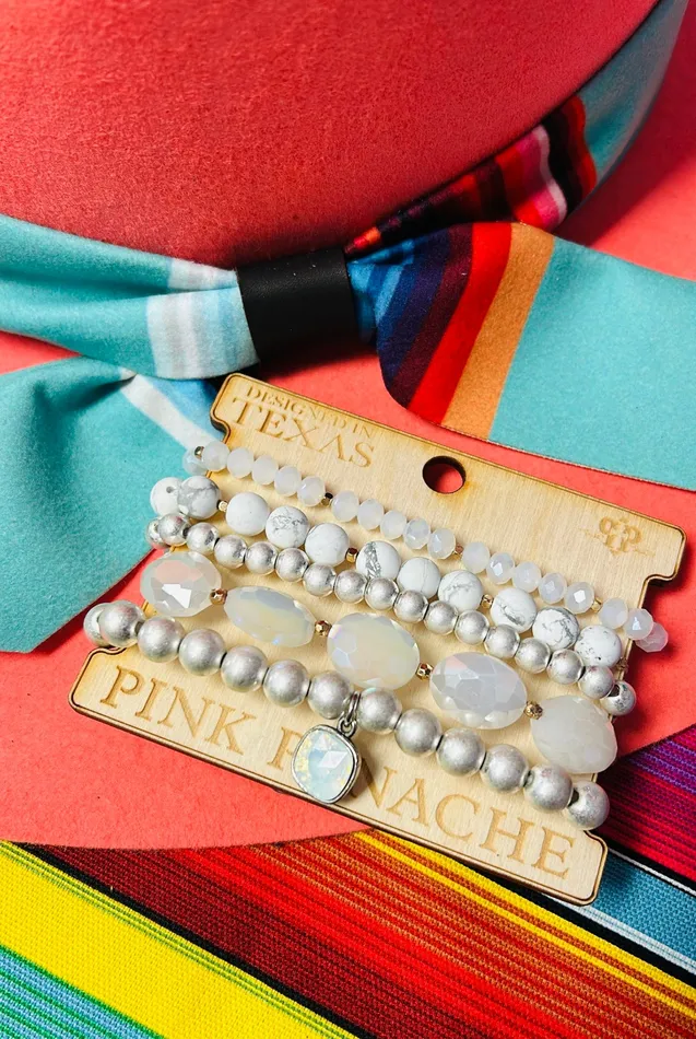 PINK PANACHE Silver Pear Bracelet PINK PANACHE Bracelets