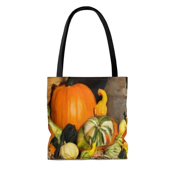 Portraits by NC Tote Bag Bountiful Harvest with two different fall designs Rings