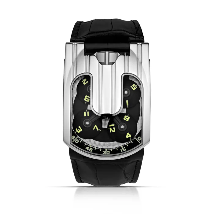 PreOwned Urwerk UR10305 Platinum Watch Urwerk Earrings