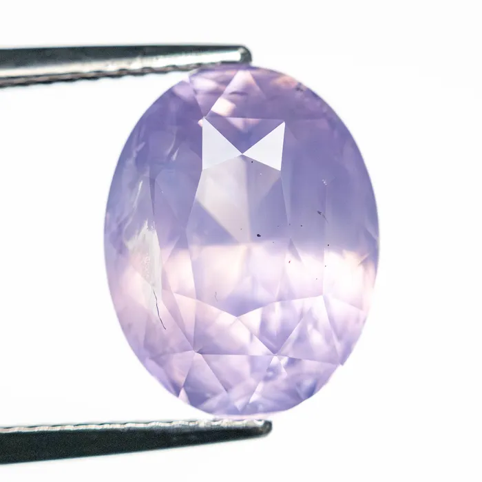 Purple Brilliant Sapphire 811ct Oval Misfit Gems Rings