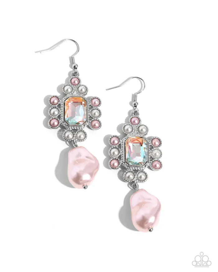 Raving Review Pink Paparazzi Accessories Earrings