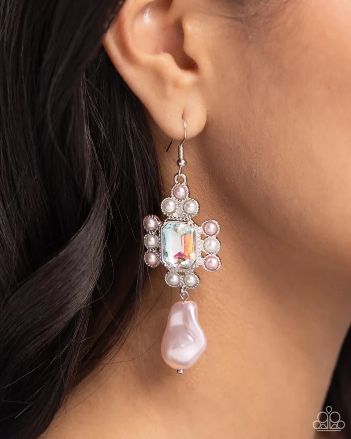 Raving Review Pink Paparazzi Accessories Earrings