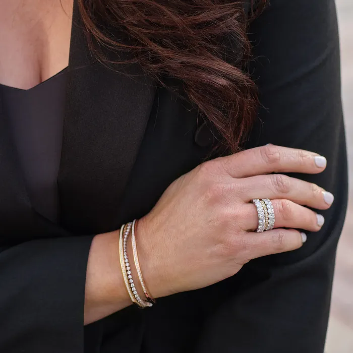 Rings 35Carat Round Lab Eternity Band John Atencio