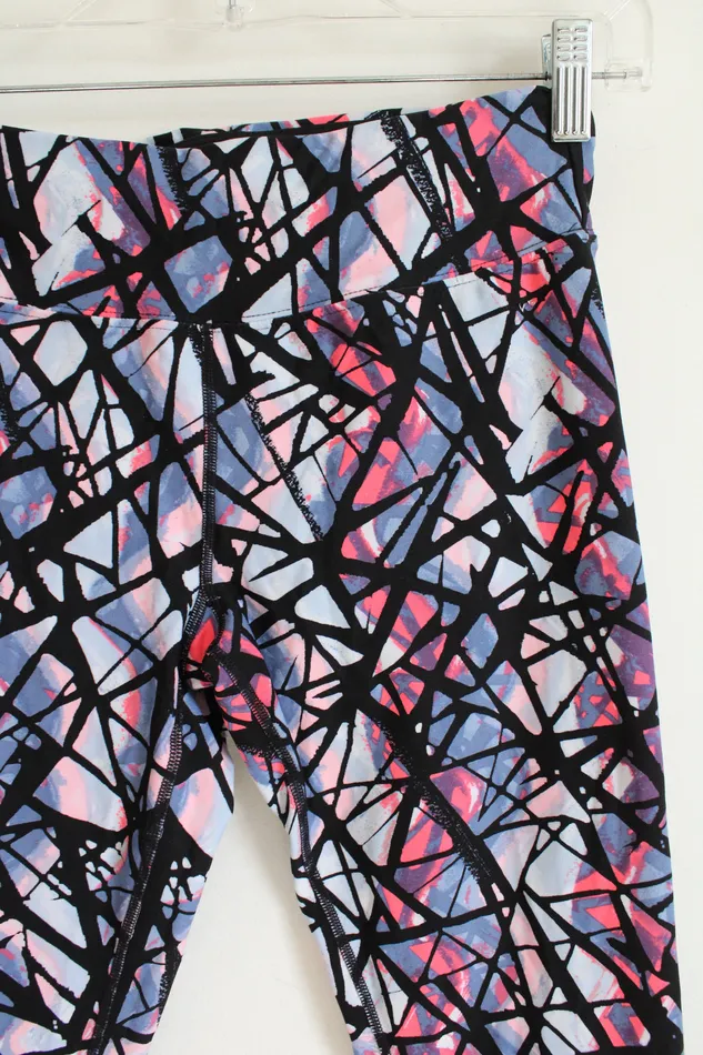 Rings Calvin Klein Performance Black Blue Pink Patterned Leggings S Calvin Klein