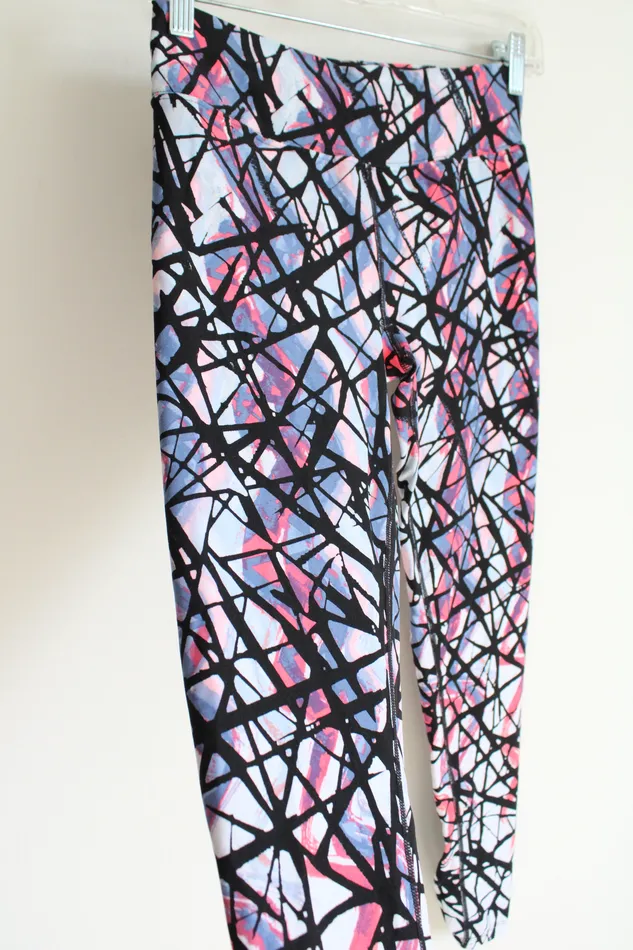 Rings Calvin Klein Performance Black Blue Pink Patterned Leggings S Calvin Klein