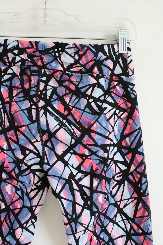 Rings Calvin Klein Performance Black Blue Pink Patterned Leggings S Calvin Klein